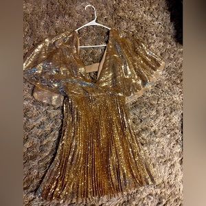 Sparkly gold dress